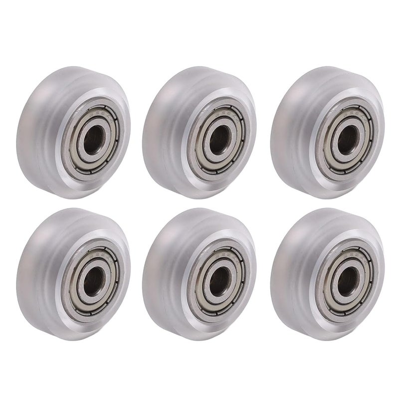 High Rigidity POM Pulley Wheel with Carbon Steel Bearing for 3D Printer Wheels, CNC, Writing Machine, 24mm, Transparent - Image 2