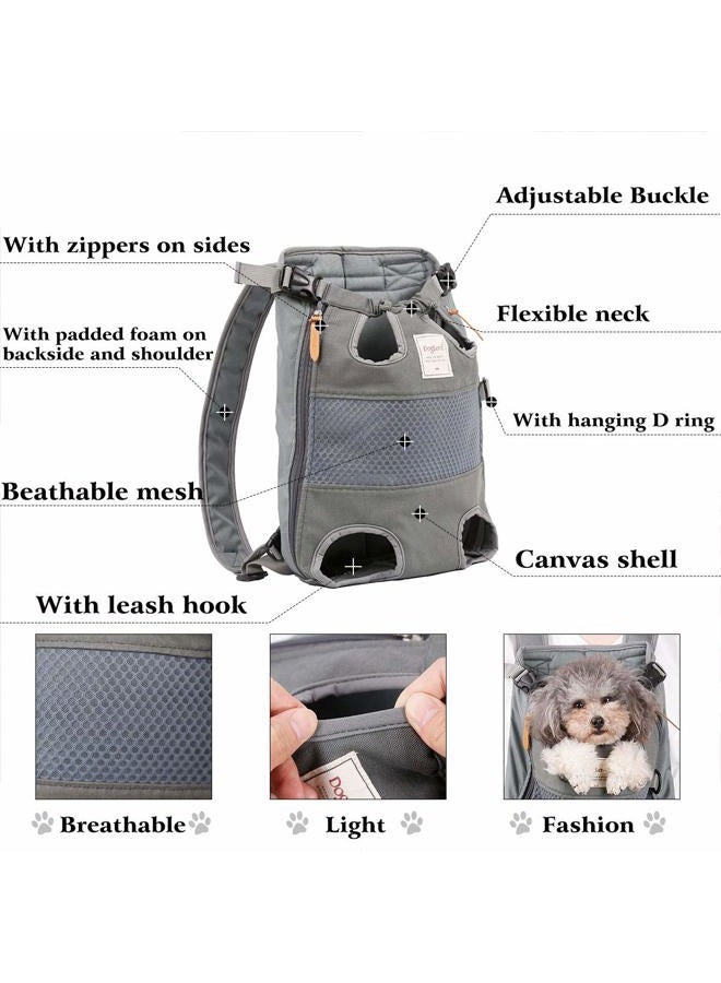 Jranter Dog Carrier Backpack - Legs Out Front - Facing Pet Carrier Backpack for Small Medium Large Dogs, Airline Approved Handsa - Canvas Mesh Free Cat Travel Bag for Walking Hiking Bike and Motorcycle - Image 4