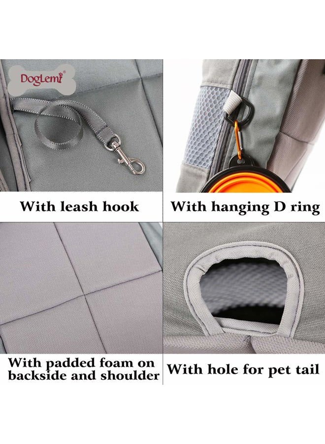 Jranter Dog Carrier Backpack - Legs Out Front - Facing Pet Carrier Backpack for Small Medium Large Dogs, Airline Approved Handsa - Canvas Mesh Free Cat Travel Bag for Walking Hiking Bike and Motorcycle - Image 5