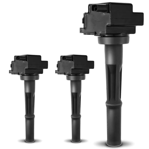 A-Premium Set of 3 Ignition Coil Pack Compatible with Toyota - Tacoma 1995-2004, Tundra 2000-2004, T100 1995-1998, 4Runner 1996-2002 - for V6 3.4L - Image 1