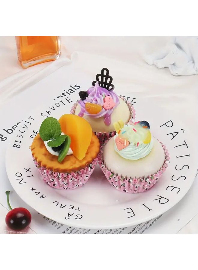 Polychrome Panda Pattern Oil Proof Paper Cupcake Muffin Baking Cups For Birthday Party - Image 2