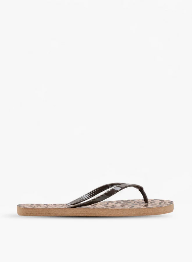 Celeste Women's Animal Print Flip Flops