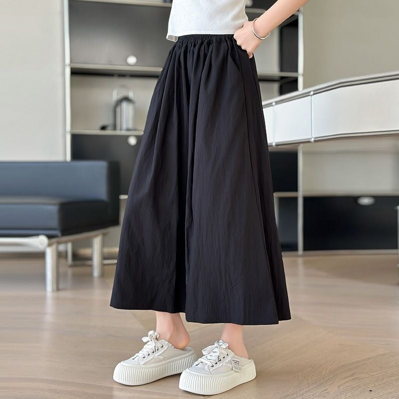 Girls' Skirt Pants Stylish Summer Outfit Fashion Loose Yamamoto Cropped Pants Summer Thin Pants For Older Children - Image 5