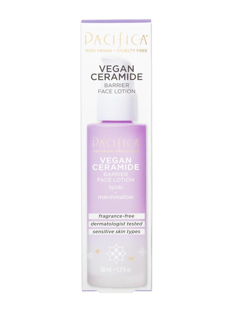 Pacifica - Pacifica Face Moisturizer - Vegan Ceramide Barrier Repair Face Lotion, Hydrating, For Dry Skin, Dermatologist Tested, Safe for Sensitive Skin, Fragrance Free, Vegan + Cruelty Free - Image 1