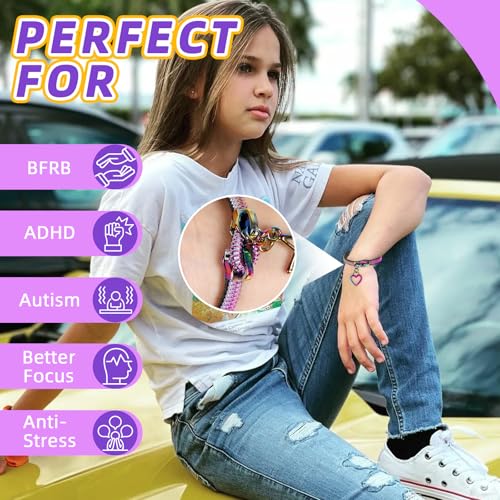JXM 4 Pieces Fidget Bracelet Wearable Zipper Fidget Bracelet for Autism ADHD and Anxiety Stress Relief Hand Sensory Tools for TeensParty Favors - Image 5