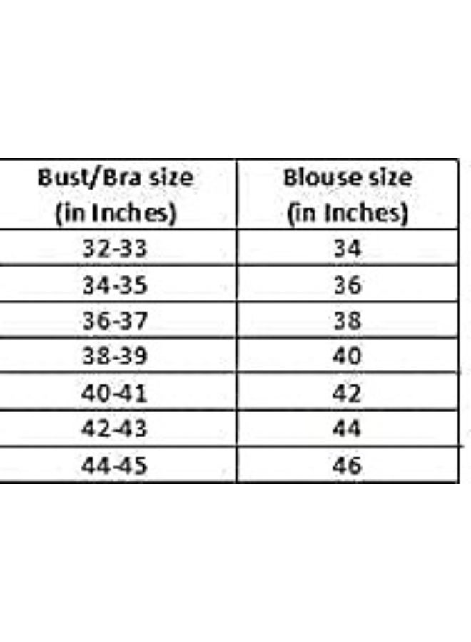 Pujia Mills بلوزة ساري نسائية بدون أكمام من الحرير الزهري من بوجيا ميلز - Image 4