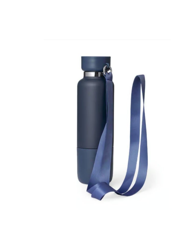 MTC Multi-function SS Bottle – Double Wall, Base Cup, Lanyard, 500ml  - Image 1