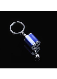 Creative Car Gear Shift Keychain Metal Manual Blue