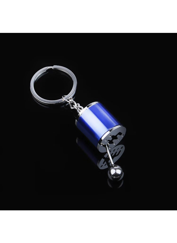 Generic - Creative Car Gear Shift Keychain Metal Manual Blue - Image 1