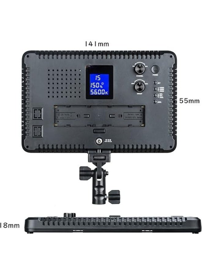 LED Video Light Panel 45W – Adjustable 3300K–5600K Color Temperature – CRI 95+ – Model VL-S192T  - Image 2