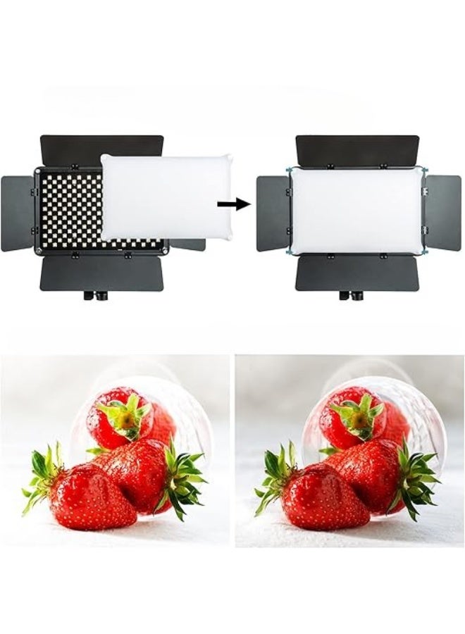 LED Video Light Panel 45W – Adjustable 3300K–5600K Color Temperature – CRI 95+ – Model VL-S192T  - Image 3