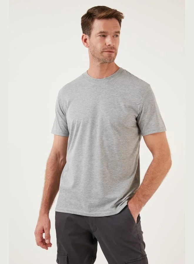 Buratti  Buratti Cotton Regular Fit Crew Neck Basic T Shirt Men's T SHIRT 59020201 for Men | Best Price UAE