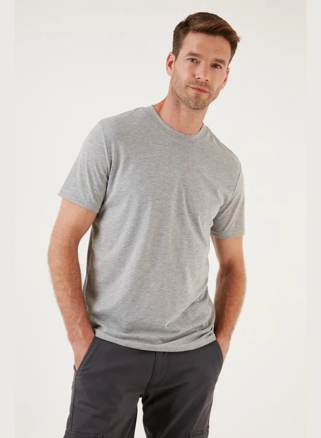 Buratti  Buratti Cotton Regular Fit Crew Neck Basic T Shirt Men's T SHIRT 59020201 for Men | Best Price UAE