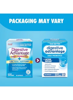 Digestive Advantage Lactose Defense Capsules (96 Count In A Box) - Helps Breaks Down Lactose & Defend Against Digestive Upset*, Supports Digestive & Immune Health* (Pack of 1)
