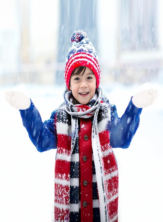 jiebor 24 Pairs White Warm Kids Winter Knit Gloves for Kids Boys Girls Children Gift (White, Small) - Image 4