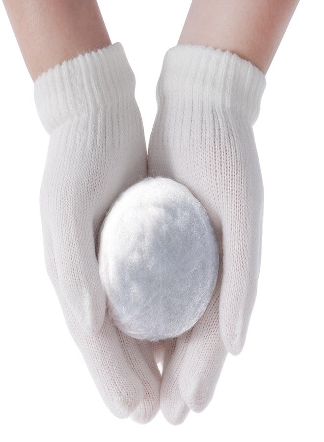 jiebor 24 Pairs White Warm Kids Winter Knit Gloves for Kids Boys Girls Children Gift (White, Small) - Image 5