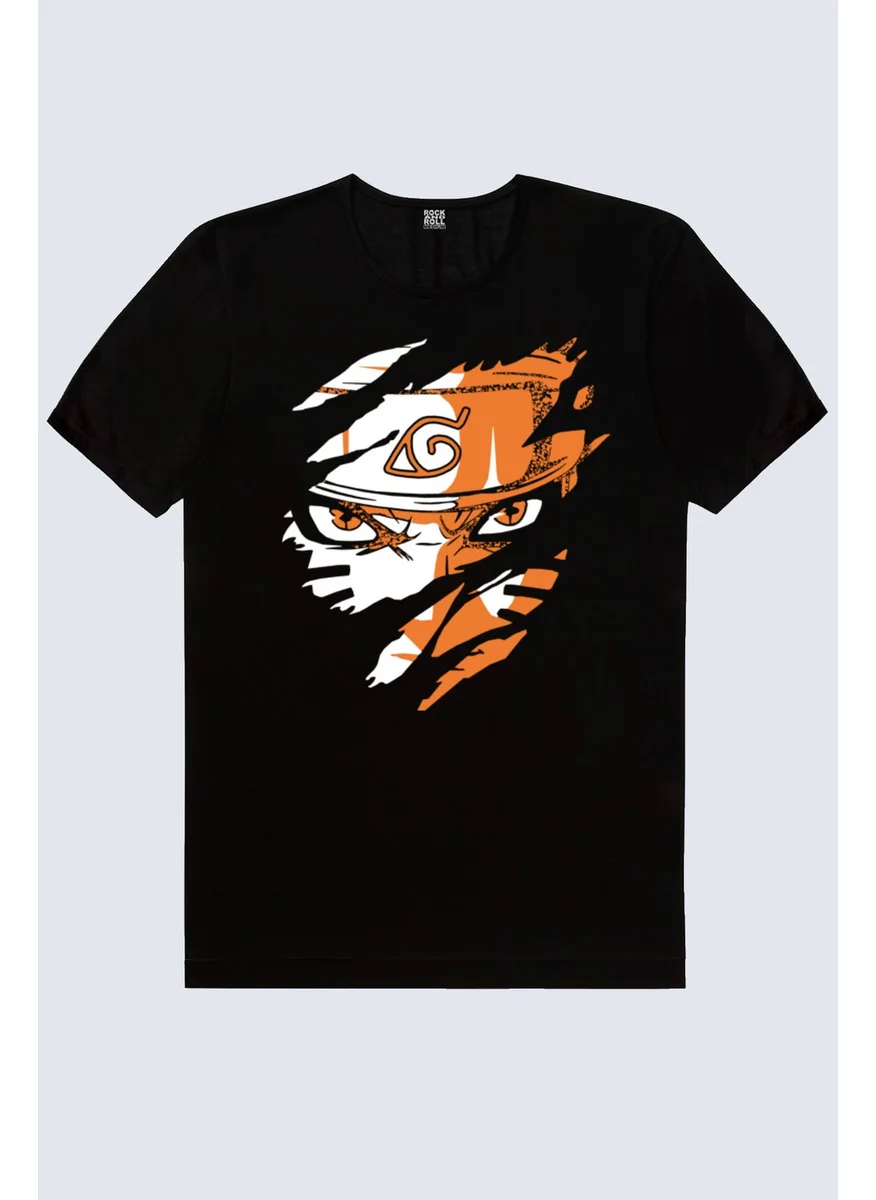 روك اند رول Hard Naruto Black Short Sleeve Women's T-Shirt
