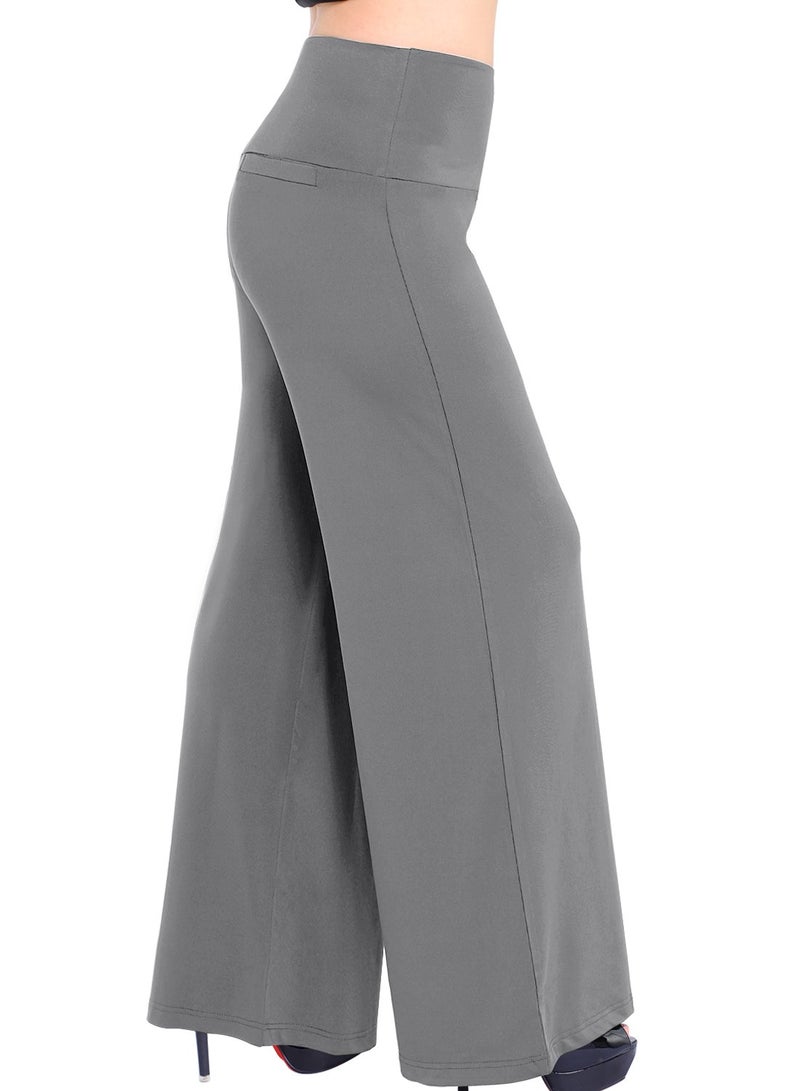 Arolina Women's Stretchy Wide Leg Palazzo Lounge Pants Casual Comfy High Waist Palazzo Pants - Image 2