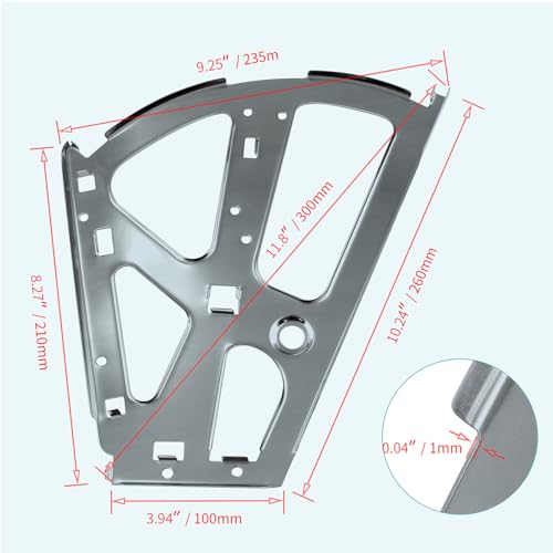 PHITUODA 2 Layers Shoes Drawer Cabinet Hinges Flip Frames, Grey Shoe Cabinet Replacement Fittings Stainless Steel for Kitchen Living Room, 1 Pair - Image 3