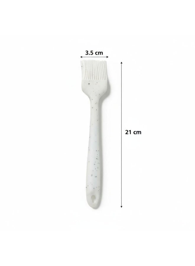 Small silicone pastry brush non stick heat resistant Bpa free kitchen utensils for cooking mixing baking white granite - Image 5