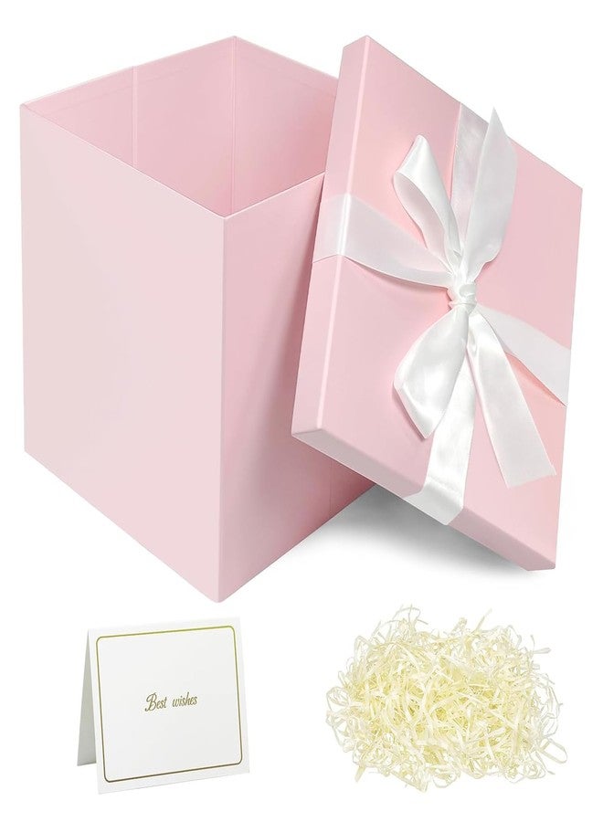 Corsiampoo Large Gift Box 10x10x10 Inches, Gift Boxes with Lids & Ribbon for Thanksgiving Day, Birthdays, Graduations, Anniversaries, Christmas, Valentine's Day - Image 1
