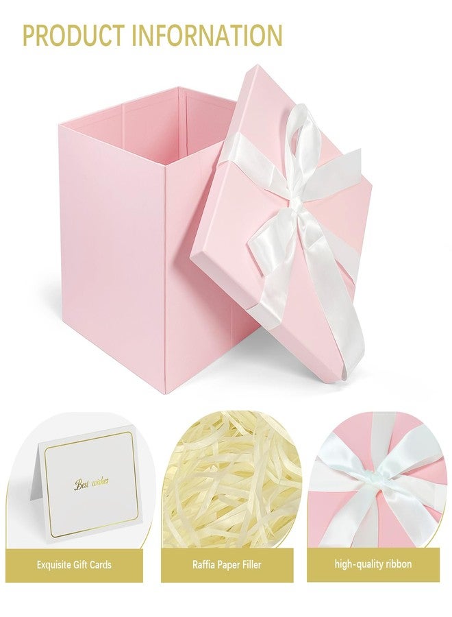 Corsiampoo Large Gift Box 10x10x10 Inches, Gift Boxes with Lids & Ribbon for Thanksgiving Day, Birthdays, Graduations, Anniversaries, Christmas, Valentine's Day - Image 3