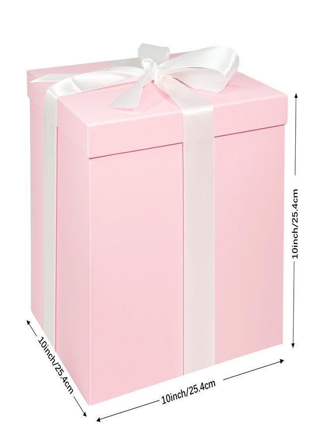 Corsiampoo Large Gift Box 10x10x10 Inches, Gift Boxes with Lids & Ribbon for Thanksgiving Day, Birthdays, Graduations, Anniversaries, Christmas, Valentine's Day - Image 2