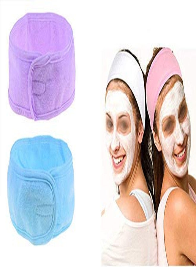 CHIROGRAPHY Combo Of Stretchable Facial Band For Head, Hair Bands For Makeup For Home And Parlor Use, Face Washing Band For Head, Set Of 2, 15 Gram, Pack Of 2 - Image 1