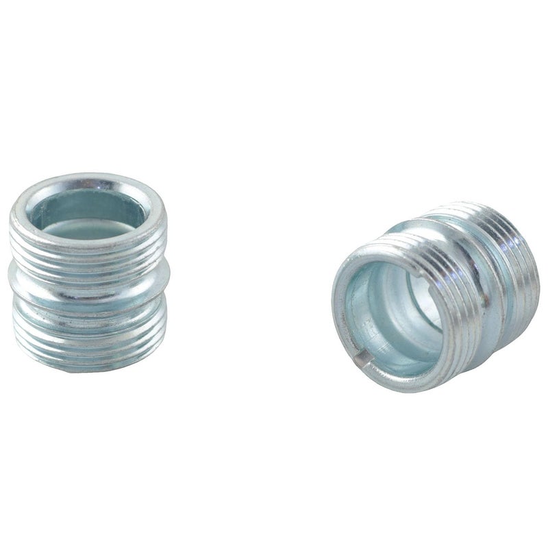 TAODAN 4PCS Bamboo Joint Pipe Double End Connector Nuts Blue Zinc 25.4mm Pipe with Washer Screws for Connecting Furniture Storage Shelf Bamboo Joint Pipes Steel Pipe Shelf Rods - Image 2
