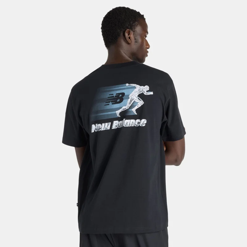نيو بالانس تيشيرت كروم رانر للرجال