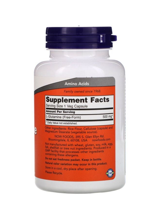 Now Foods L-Glutamine Amino Acid - 120 Capsules - Image 2