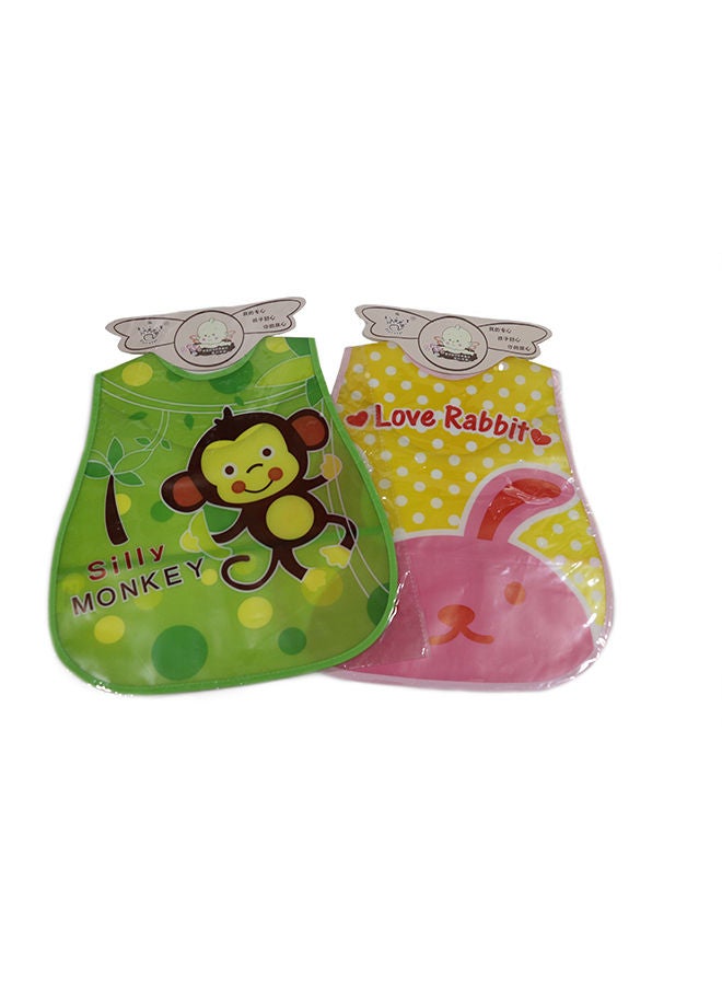 NIBEMINENT 2-Piece Printed Bib Set