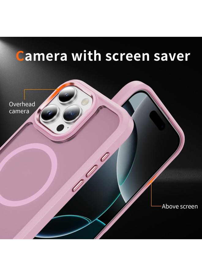 S-TOP Case For iPhone 16 Pro Hardware Lens Protection MagSafe Magnetic PC Hybrid TPU Phone Case - Image 4