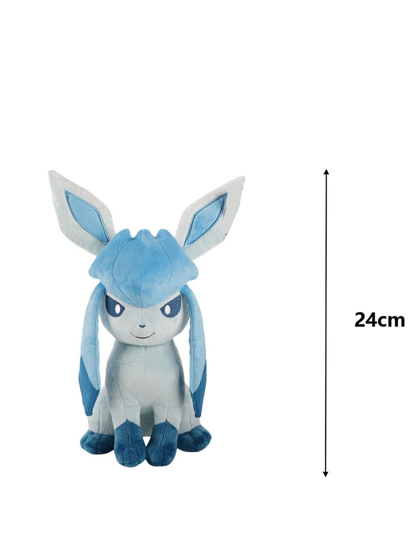 24cm Cute And Comfortable Plush Doll, Super Soft Plush Toy, Suitable For Playing And Display, A Good Gift For Children (Ice Eevee) - Image 2