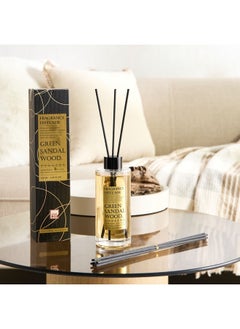 Home Box Abbey Green Sandalwood Fragrance Reed Diffuser 180 ml  - Image 5
