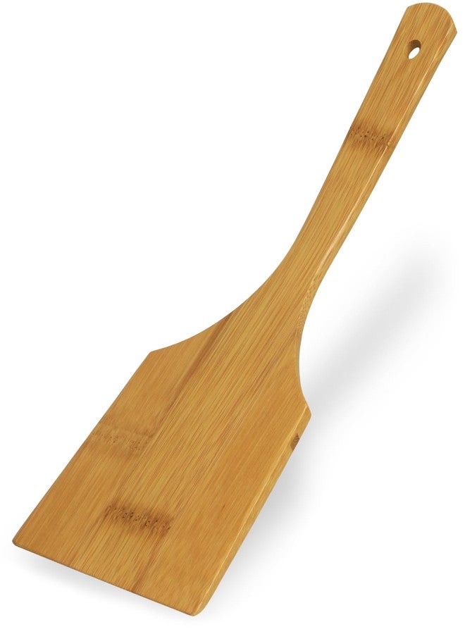 Morikuru Bamboo Okonomiyaki Spatula 11.2 in (285mm), Japanese turner, Teppanyaki flipper, Kote, Made in Japan - Image 1