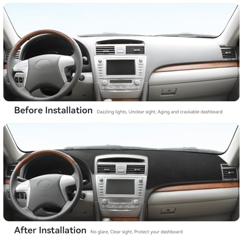 Bercicci Dash Cover for Toyota Camry 2011 2010 2009 2008 2007 Accessories Flannel Dashboard Cover Dash Mat Center Console Cover Sunshield Protector Pad - Image 3