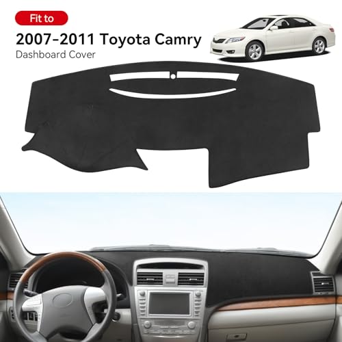 Bercicci Dash Cover for Toyota Camry 2011 2010 2009 2008 2007 Accessories Flannel Dashboard Cover Dash Mat Center Console Cover Sunshield Protector Pad - Image 2