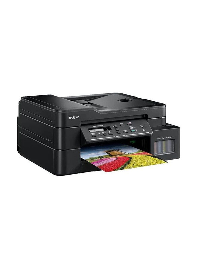 بروذر طابعة نفث الحبر بالألوان DCP-T820DW لاسلكية 3 في 1 مع نظام خزان لإعادة التعبئة أسود - Image 2