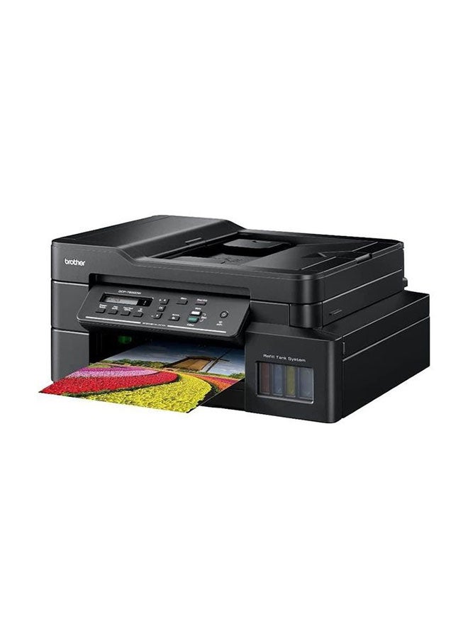 بروذر طابعة نفث الحبر بالألوان DCP-T820DW لاسلكية 3 في 1 مع نظام خزان لإعادة التعبئة أسود - Image 3