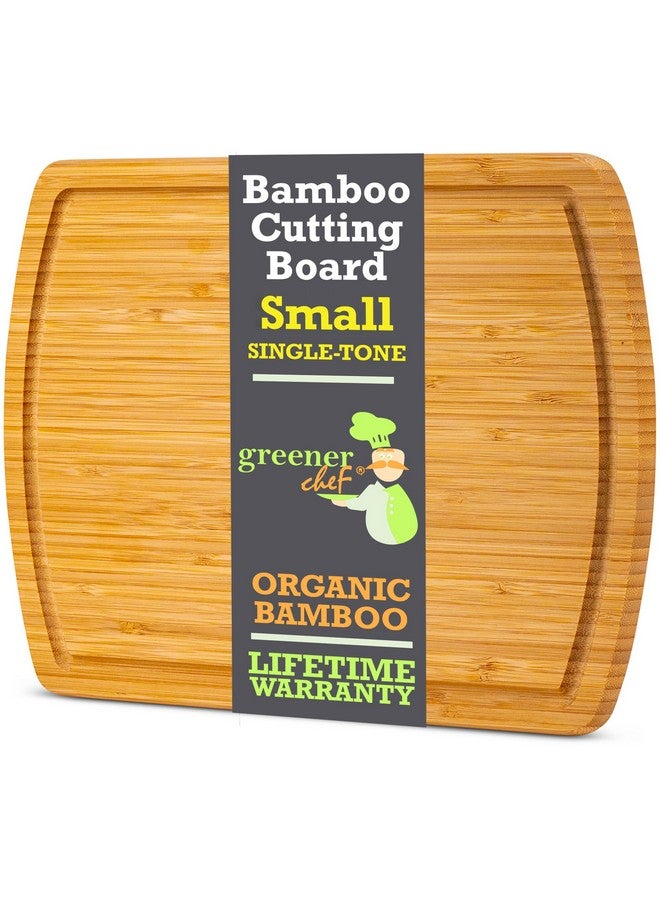 Greener Chef GREENER CHEF 12 Inch Bamboo Cutting Board with Lifetime Replacements - Small Wooden Chopping Board for Kitchen, Butcher Block, Meat, Veggies, and Charcuterie  - Image 1
