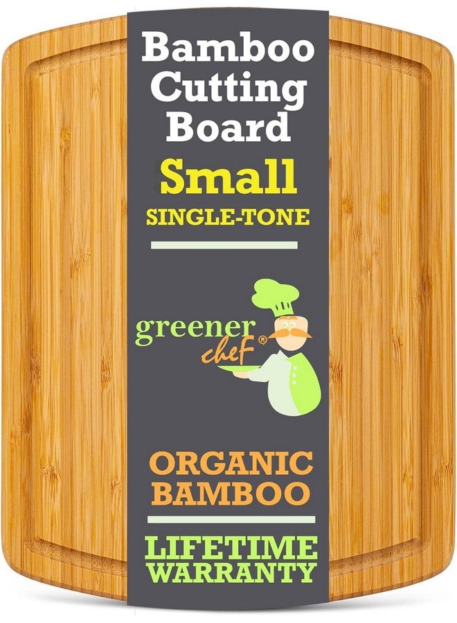 Greener Chef GREENER CHEF 12 Inch Bamboo Cutting Board with Lifetime Replacements - Small Wooden Chopping Board for Kitchen, Butcher Block, Meat, Veggies, and Charcuterie  - Image 2