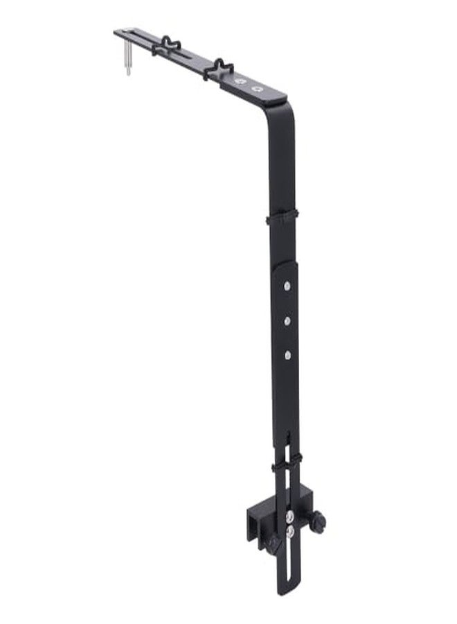 Chiffonade Adjustable Aluminum Aquarium Light Bracket - Universal Hanging Mount Holder for Fish Tank LED Lamps (Black) - Image 2