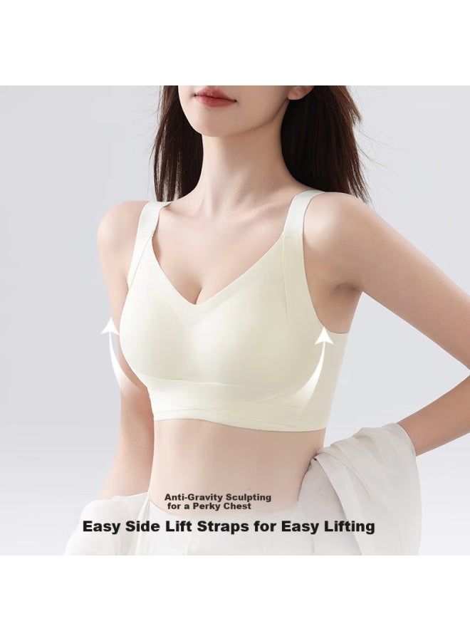 Gracewell Seamless Front Closure Push-up Bra For Women With Palm Cup, Anti-sagging Side Support, Adjustable Push-up Bra - Image 3