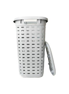 Sterilite Weave Pattern Waterproof Laundry Basket with Lid Brown 19.1 x 13.7 x 22.8 Inch 1276  - Image 3