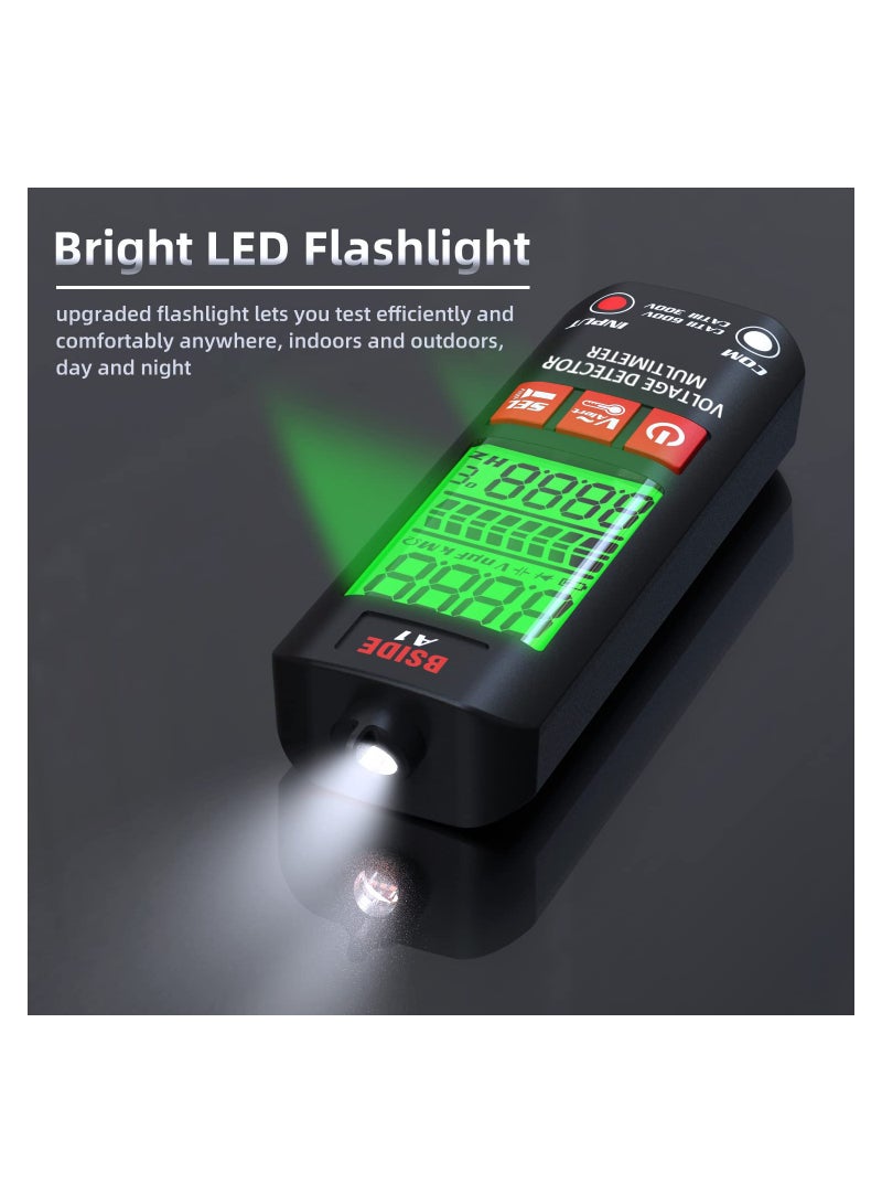 Zikra Voltage Tester 3-Results Display Non-Contact Voltage Detector Pen, Integrated Multimeter Dual Range AC 6V-1000V/90V-1000V Electrical Sensor V-Alert Live Wire Tester - Image 3