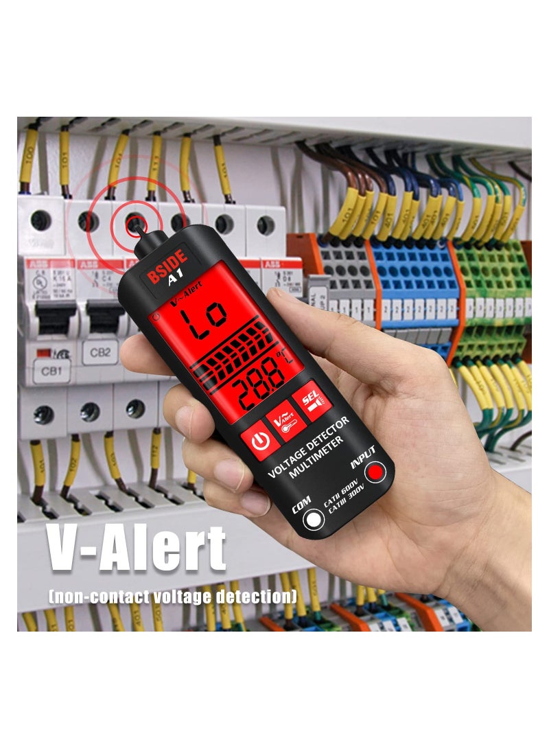 Zikra Voltage Tester 3-Results Display Non-Contact Voltage Detector Pen, Integrated Multimeter Dual Range AC 6V-1000V/90V-1000V Electrical Sensor V-Alert Live Wire Tester - Image 4