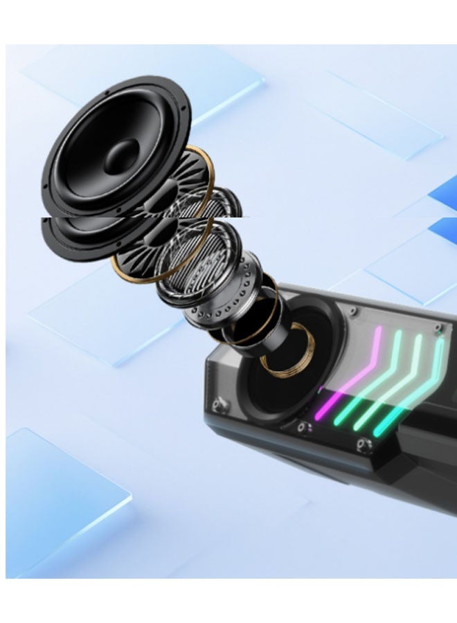 نيوترل مكبر صوت بلوتوث V11 PRO Mecha Echo Wall للألعاب يتميز بإضاءة RGB مبهرة وإمكانية تشغيل الموسيقى والرد على المكالمات. مثالي لجلسات الألعاب وحفلات أعياد الميلاد والتجمعات الخارجية واستراحات التأمل والمزيد. (برتقالي) - Image 2