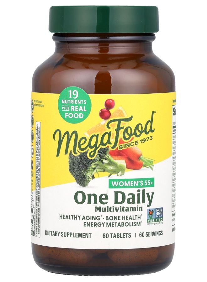 MegaFood Women's 55+ One Daily Multivitamin 60 Tablets