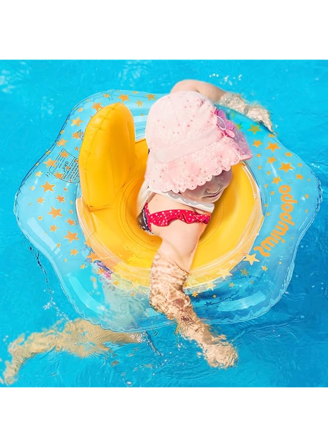 KASTWAVE Baby Swimming Float Inflatable Safety Seat With No Flip Design Thickened Comfort Pool Floatie For Infant Toddler 0 6 Years Old 6 22 Kg Weight Capacity Yellow - Image 1